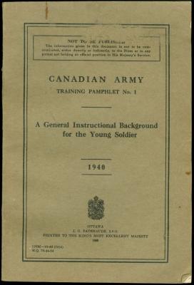 Canadian Army Training Book  Canadian Army Training Pamphlet No. 1