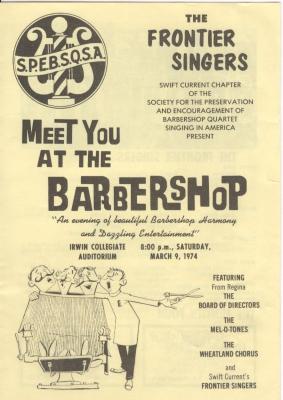 Frontier Singers 'Meet You at the Barbershop' Program (1974)