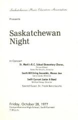 Saskatchewan Night Program (1977-10-28)