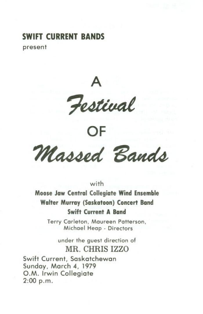 Festival of Massed Bands Program (1979-03-04)