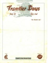 Frontier Days Letterhead