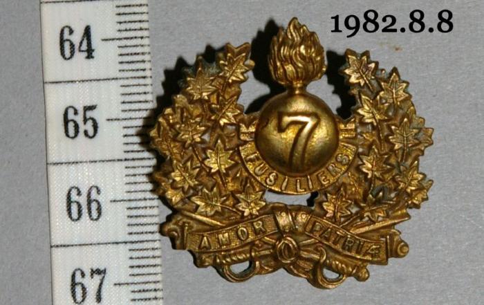 7th Regiment of Foot Royal Fusiliers, City of London Regiment Cap Badge