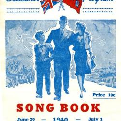 Home-Front Souvenir Program Song Book (1940)