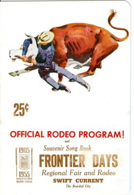 Frontier Days Program Frontier Days Regional Fair And Rodeo Program, 1955