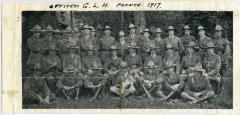 Photographic Print, Officers of the Canadian Light Horse, taken in France in 1917, WWI