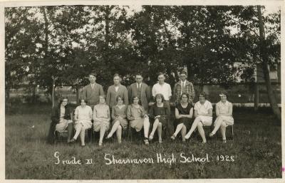 Photographic Print, Grade XI / 11, 1927 / 1928, Shaunavon High School 