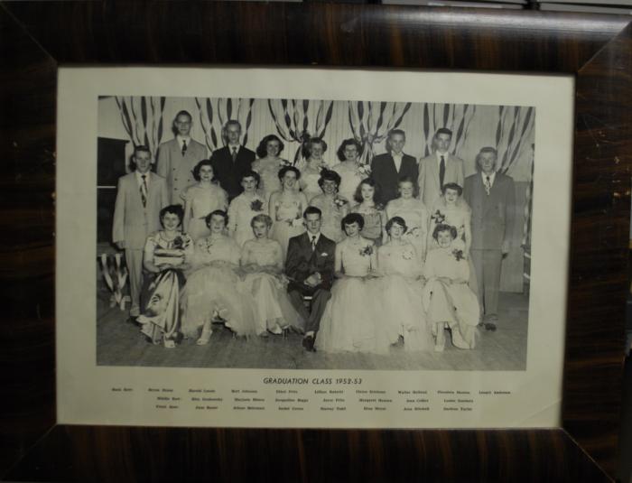 Photographic Print, grade XII / 12, 1952 - 1953, graduates