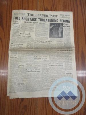 The Leader-Post: “Fuel Shortage Threatening Regina” (February 6, 1947)