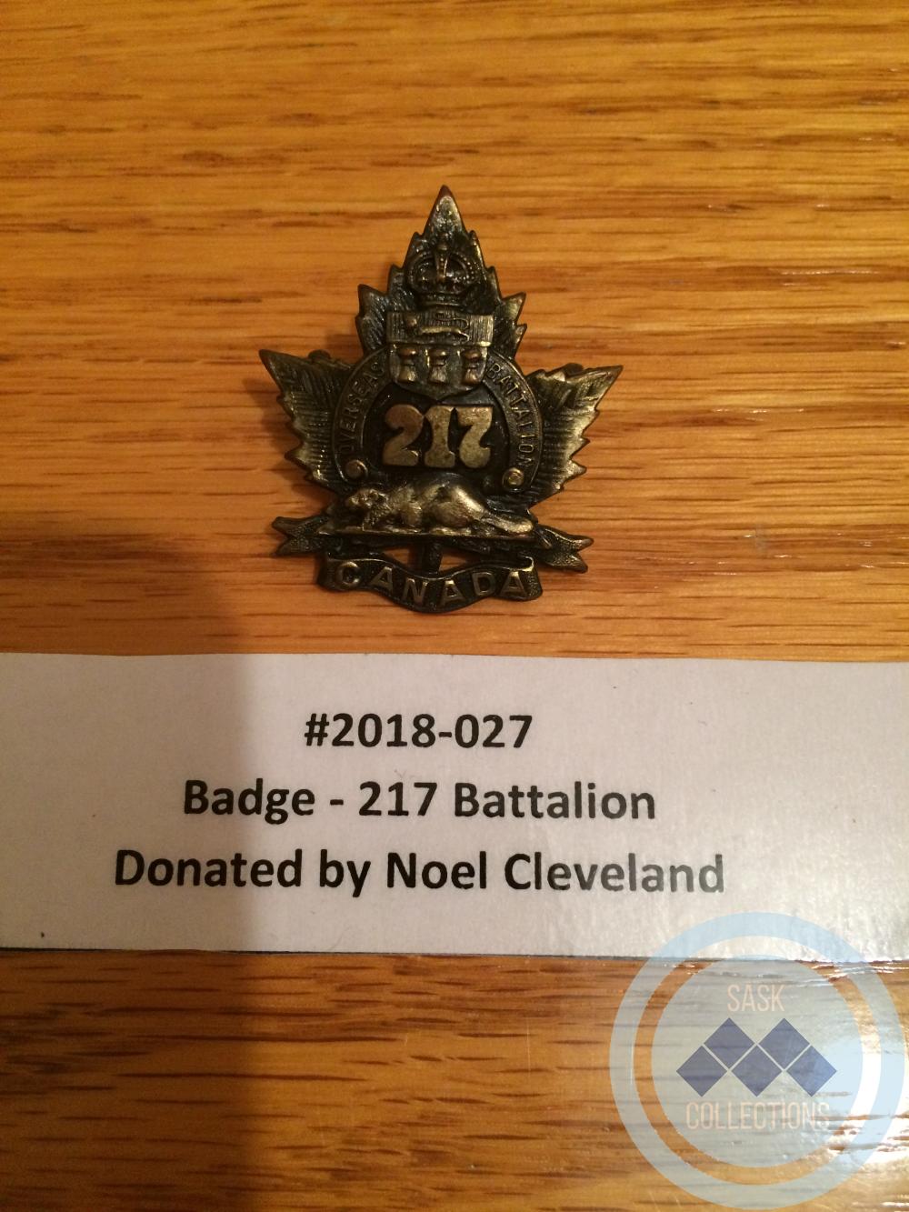 Badge - 217 Battalion