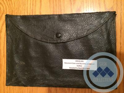 Document case used by army personnel