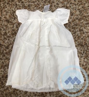 Christening Gown - Belonged to Barb Cranswick (Tallentire)  It is from around 1951 (from the year she was born)