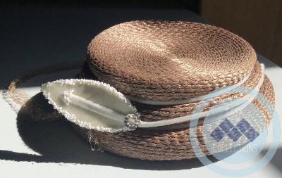 Brown Flower Hat