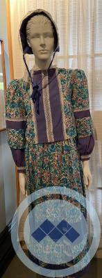 Blue and Purple Flower Bonnet