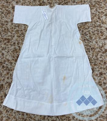 Child's white embroidered gown