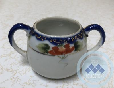 Sugar Bowl (Blue Trim)