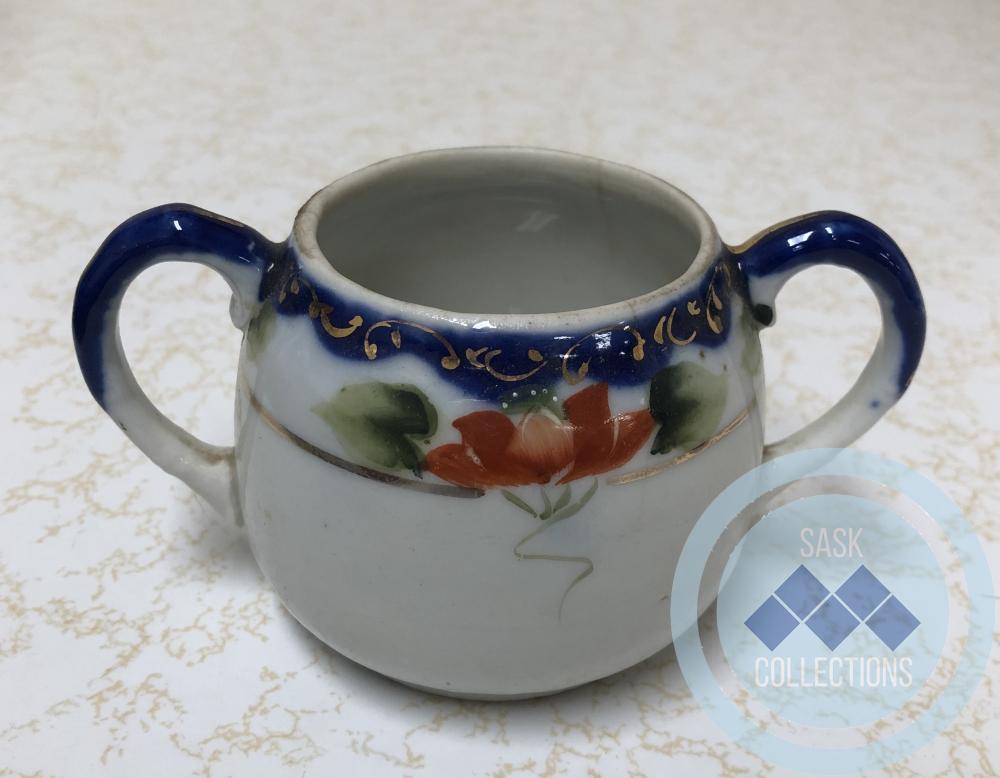 Sugar Bowl (Blue Trim)