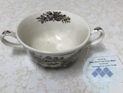 Soup Bowl and Plate from Scotland