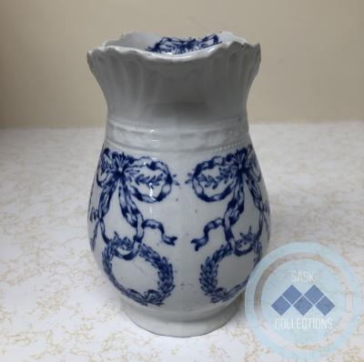 Vase with blue decoration