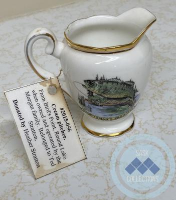 Cream pitcher. From Bird's Point, Round Lake when owned and operated by the Morgan family. Belonged to Ted Stratton.