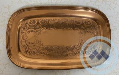 Copper Tea Tray - Purchased by Erma Bartlam from Grierson's Hardware in 1956 when Grierson's had their closing out sale
