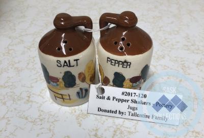 Salt & Pepper Shakers - Pottery Jugs
