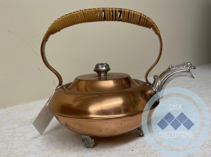 Copper Tea Pot - Purchased by Erma Bartlam from Grierson's Hardware in 1956 when Grierson's had their closing out sale.