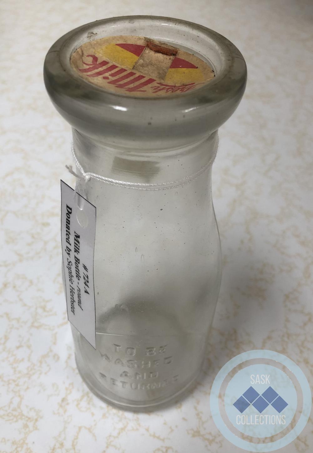 Milk Bottle - round