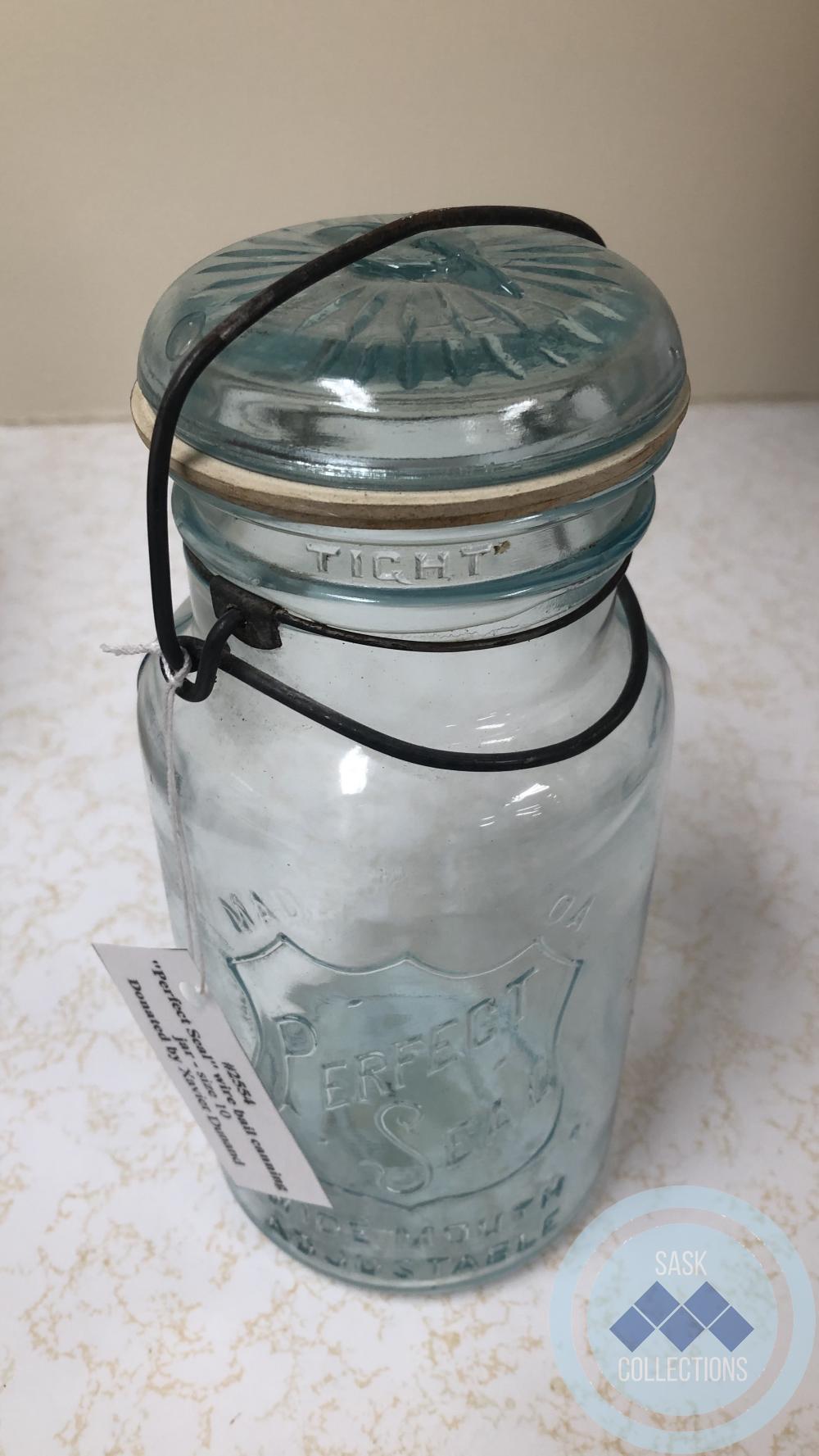 "Perfect Seal" wire bail canning jar - size 10
