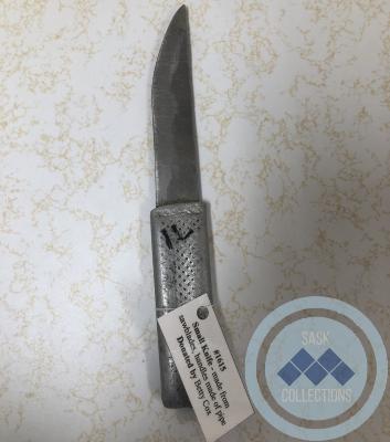 Small Knife - made from sawblades, handles made of pipe