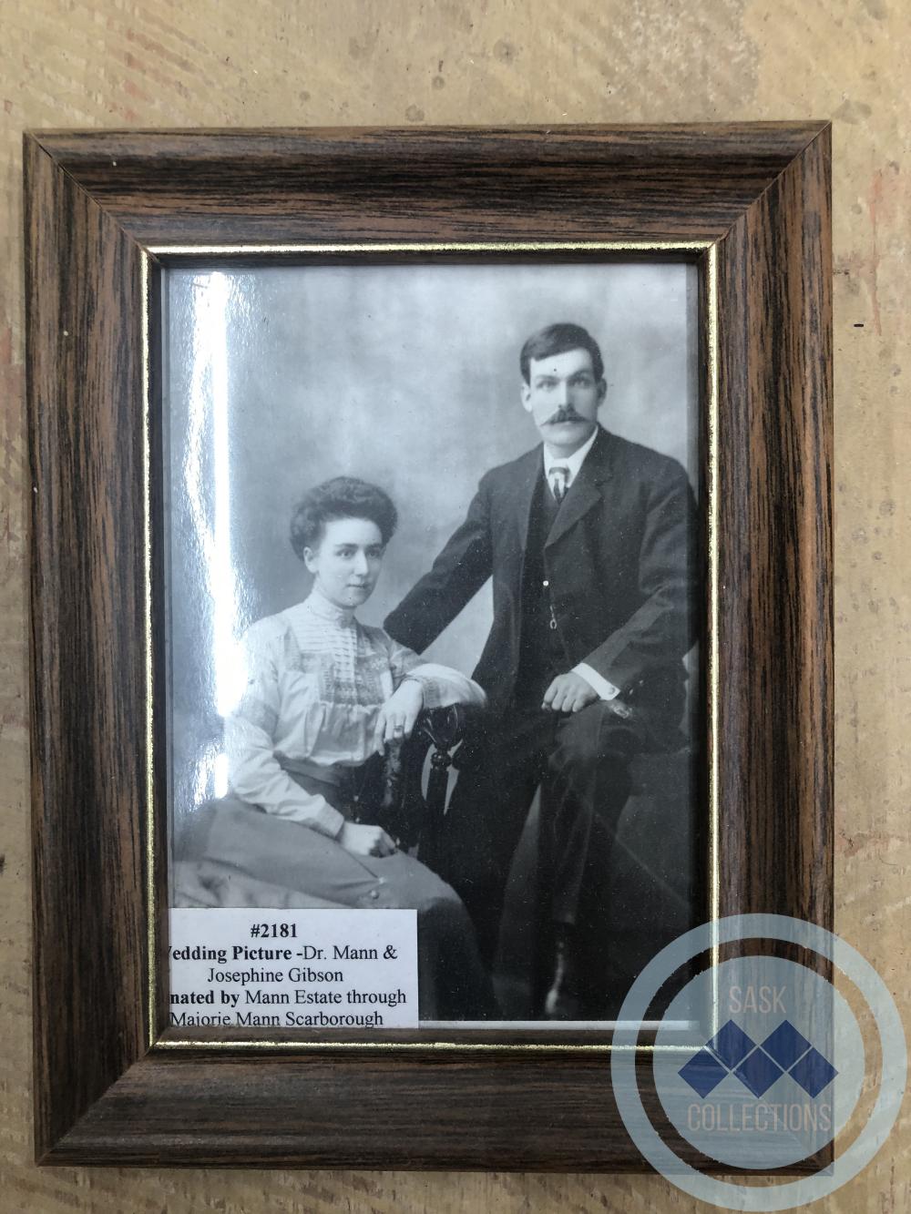 Wedding Picture - Dr. Mann and Josephine Gibson