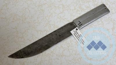 Butcher Knife - made from sawblades, handles made of pipe
