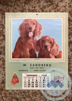 W. Sandberg Quality Meat Market Calendar