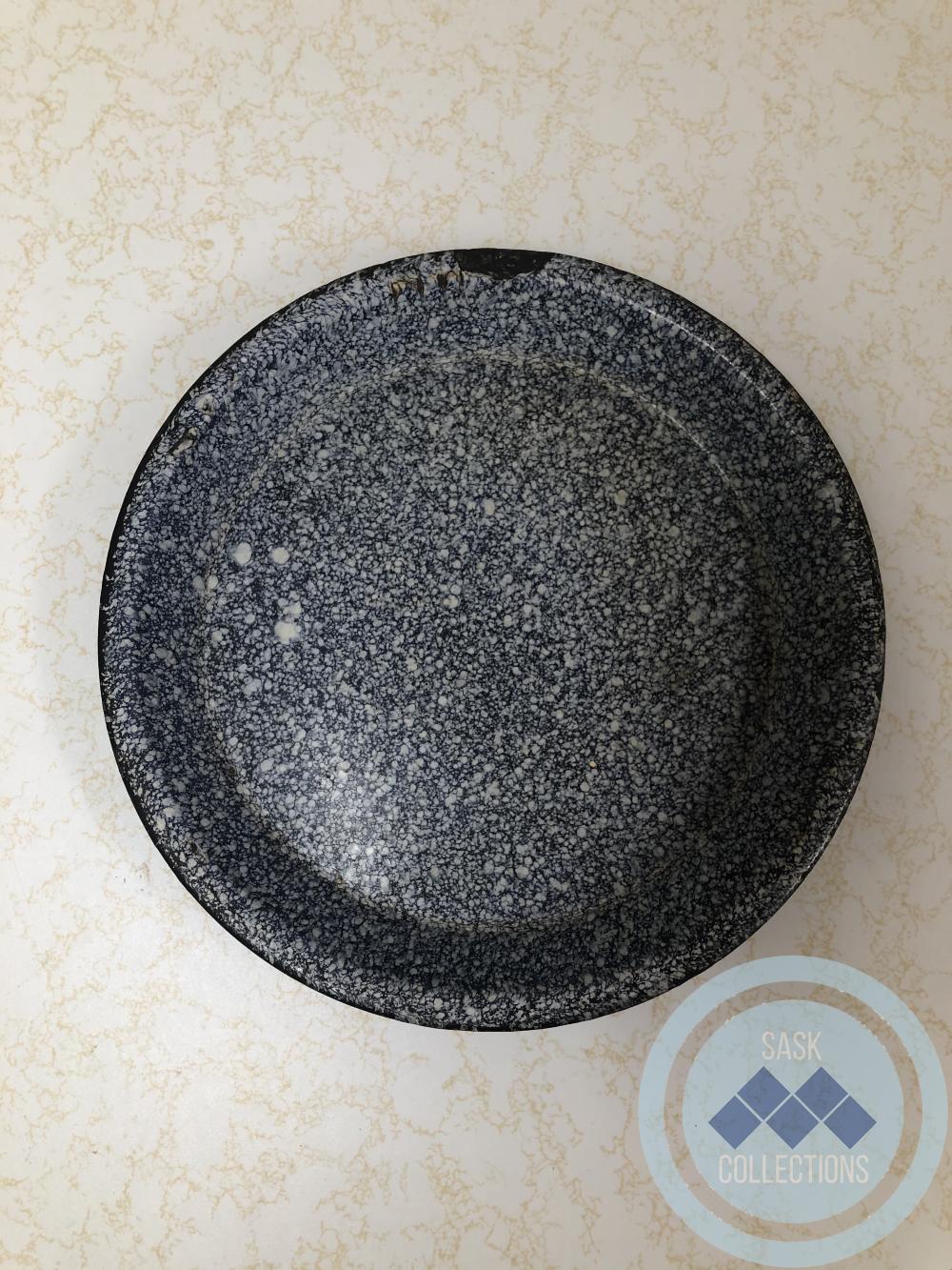 Blue Enamel Pie Plate