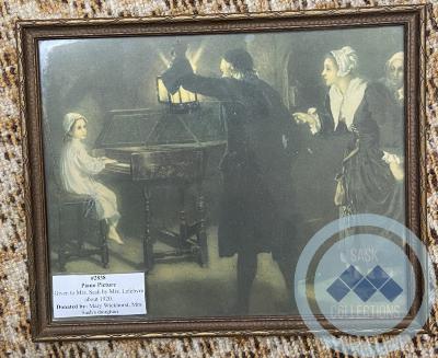 Piano Picture - Given to Mrs. Sash by Mrs. Lefebvre about 1920.
