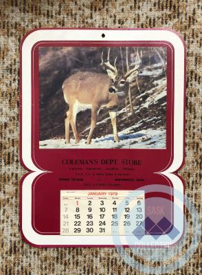 Coleman's Dept. Store Calendar