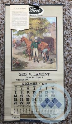 Geo. V. Lamont Calendar
