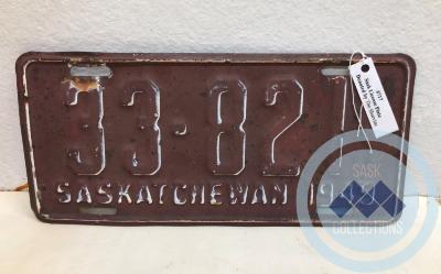 Saskatchewan License Plate