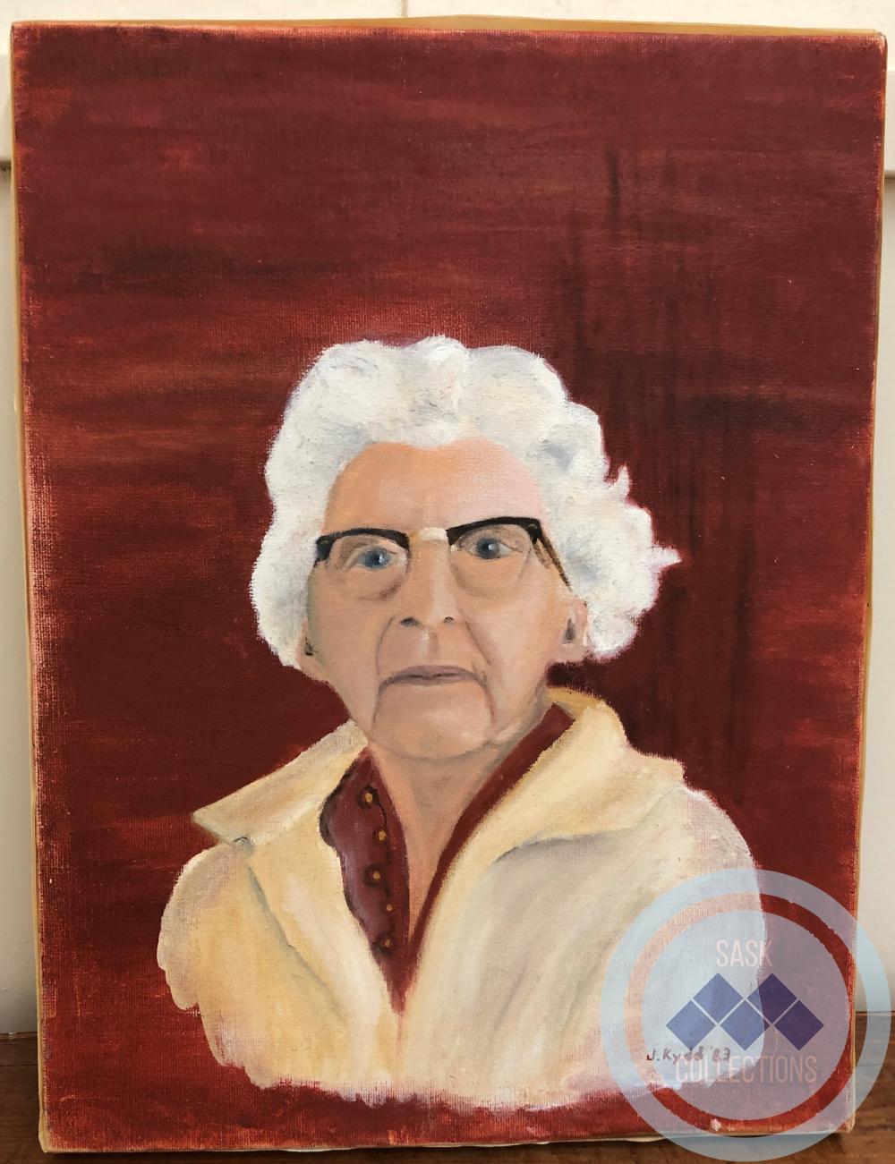Oil Portrait of Mrs. Lempi Davies