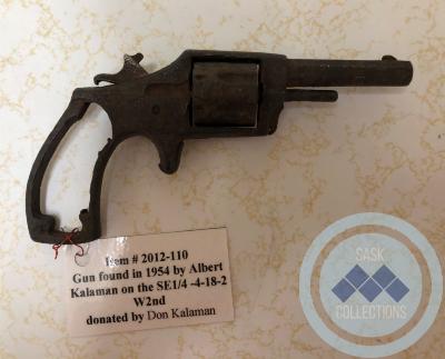 Gun - found in 1954 by Albert Kalaman on SE 4-18-2 W2nd