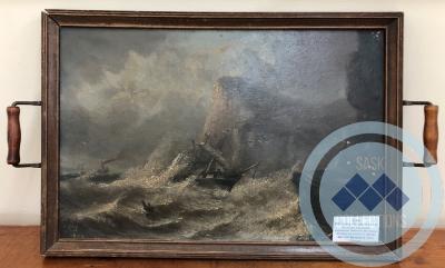 Oil Painting - Bought at the sale of the late John Scott's possessions. Notice on the bottom left hand the initials J.S. and the date 1880.