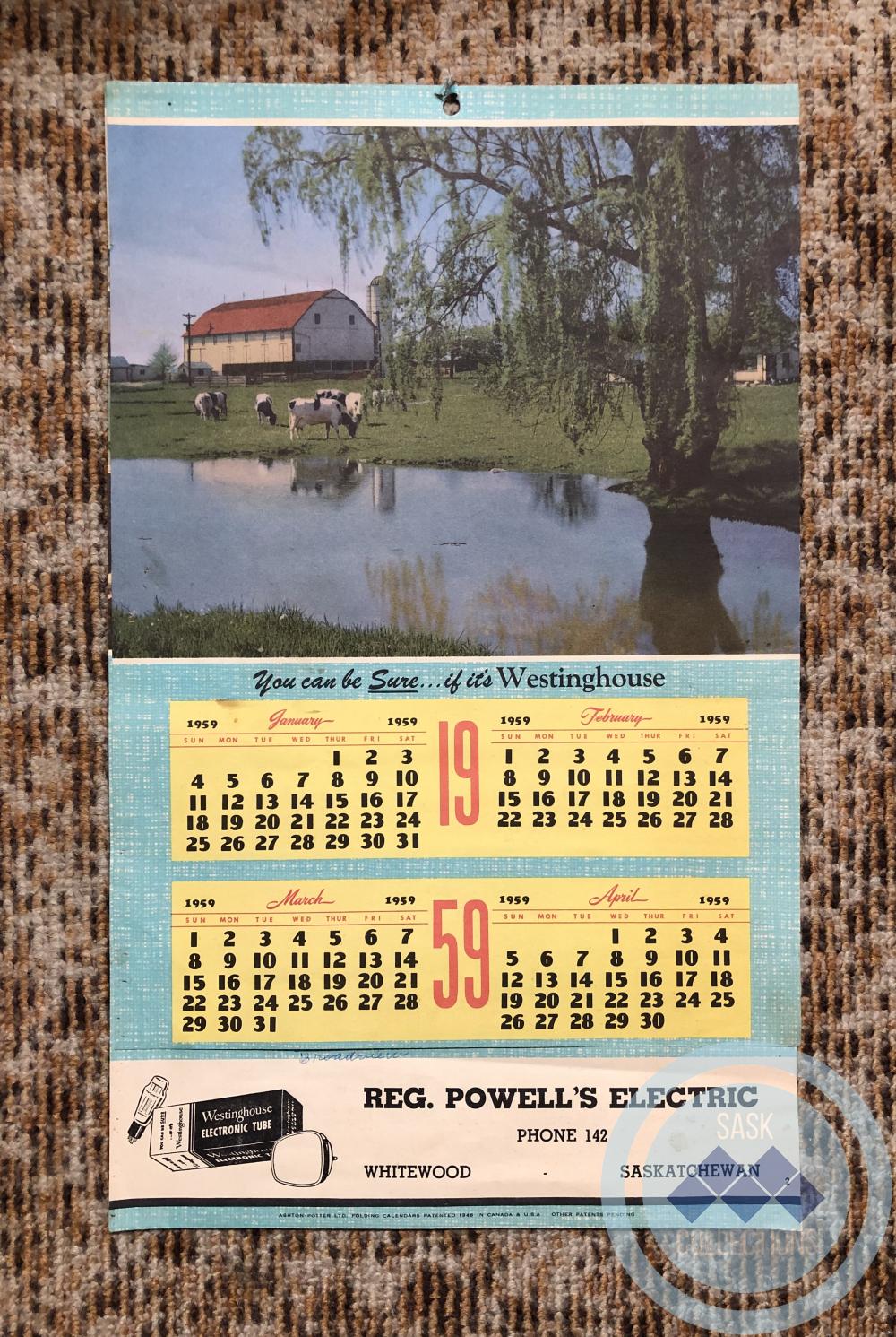 Reg. Powell's Electric Calendar