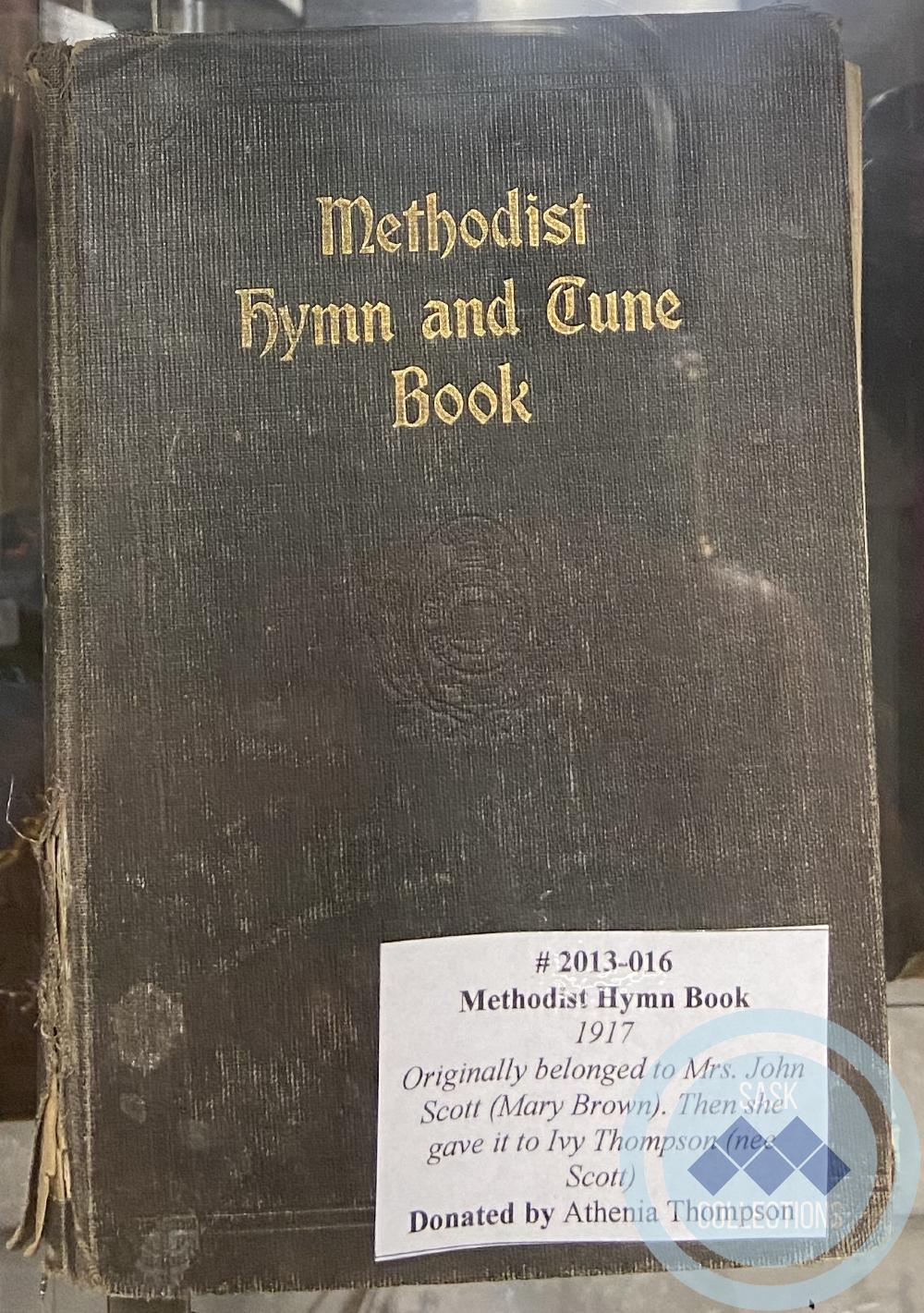 Methodist hymn and tune book: <i>belonged to Ivy Thompson</i>