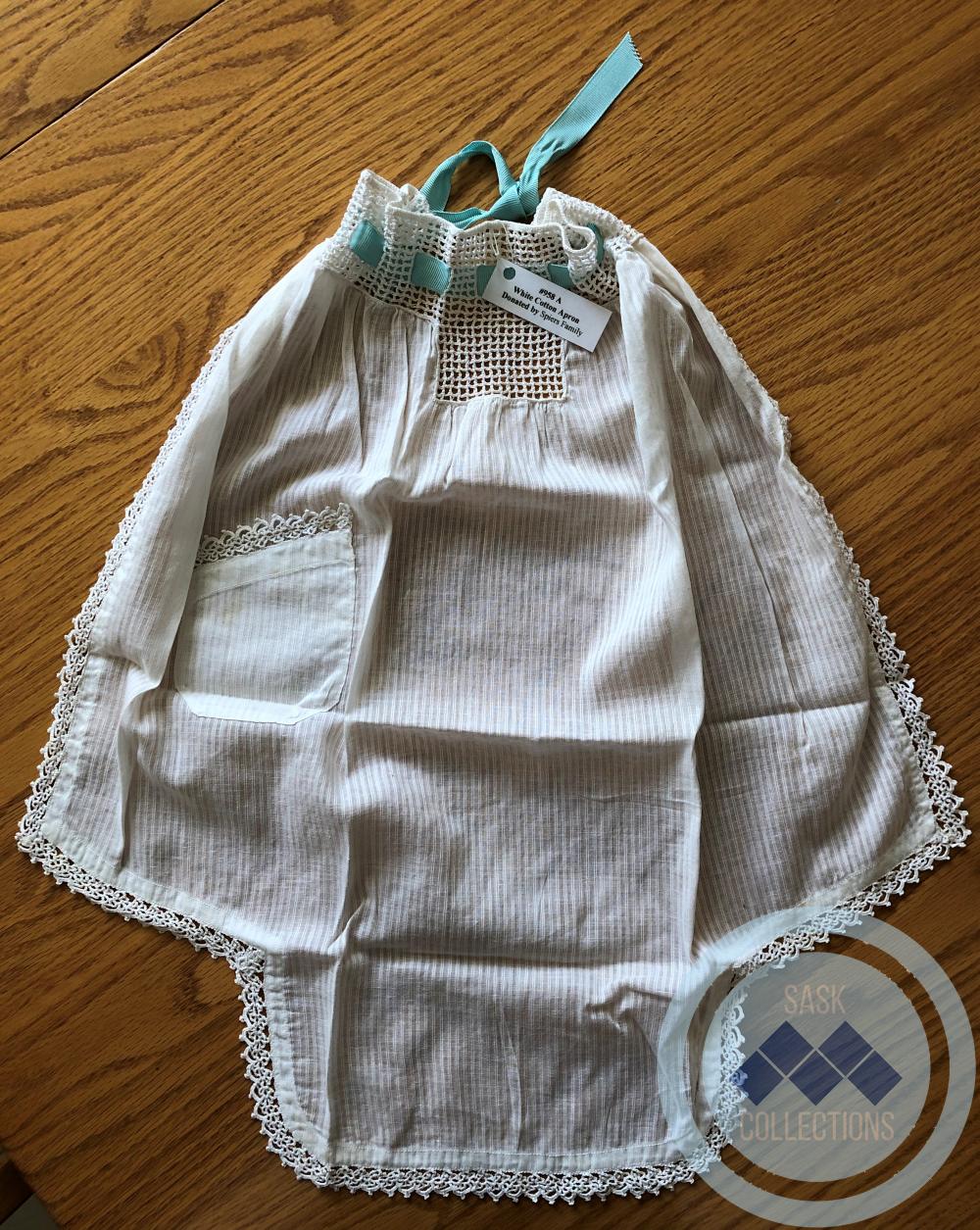 Apron - white cotton