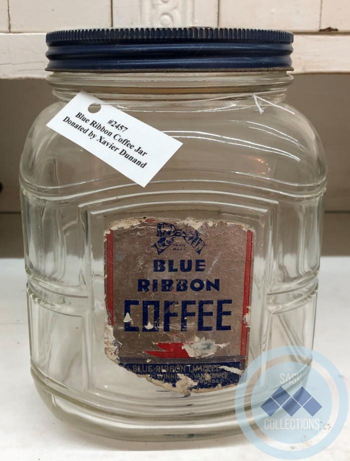 Blue Ribbon Coffee Jar