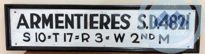 Armentieres S.D. 4821 Sign