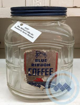 Blue Ribbon Coffee Jar