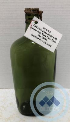 Bottle - dark green glass