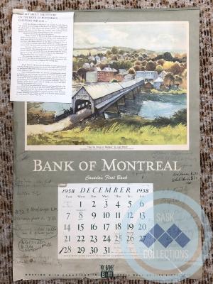 Bank of  Montreal Calendar