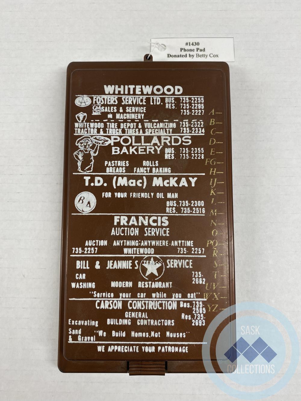 Brown Phone Pad.