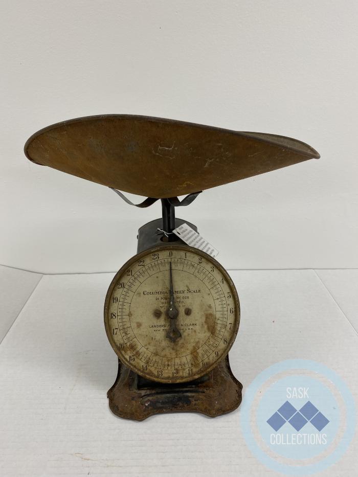 Post Office Scale- Used in the St. Luke Post Office. Duncan Robertson served as post master for many years until his death on December 7, 1944. It was then that his sister-in-law Julia Robertson (Hatvaney) took over as post-mistress for a short period of time.
